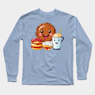 Donut kawaii  junk food T-Shirt cute  funny Long Sleeve T-Shirt